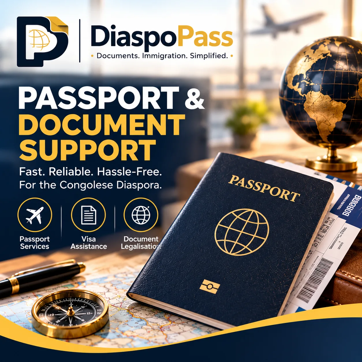 DiasporaPass – Passport, Visa & Immigration Services for the Congolese Diaspora